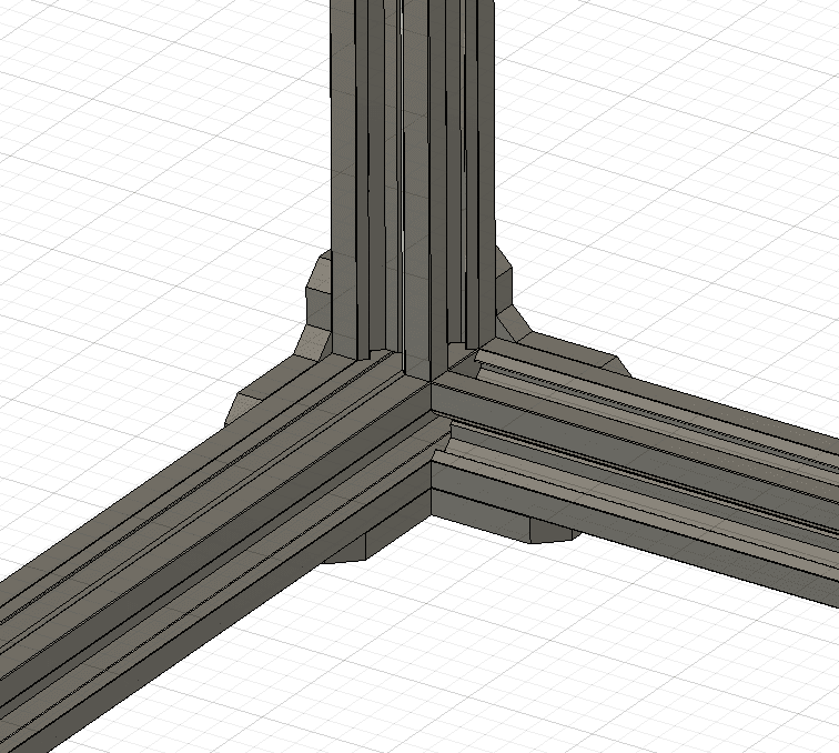 Corner bracket for 2020 section.stl 3d model