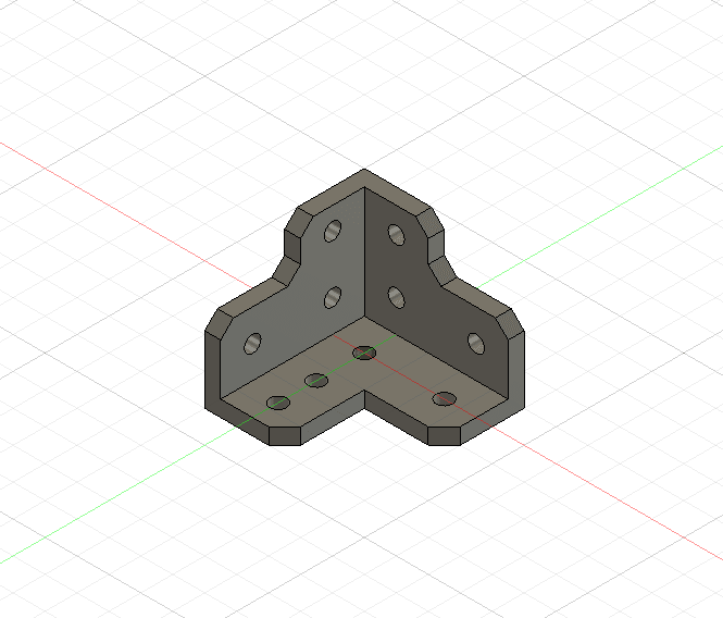 Corner bracket for 2020 section.stl 3d model