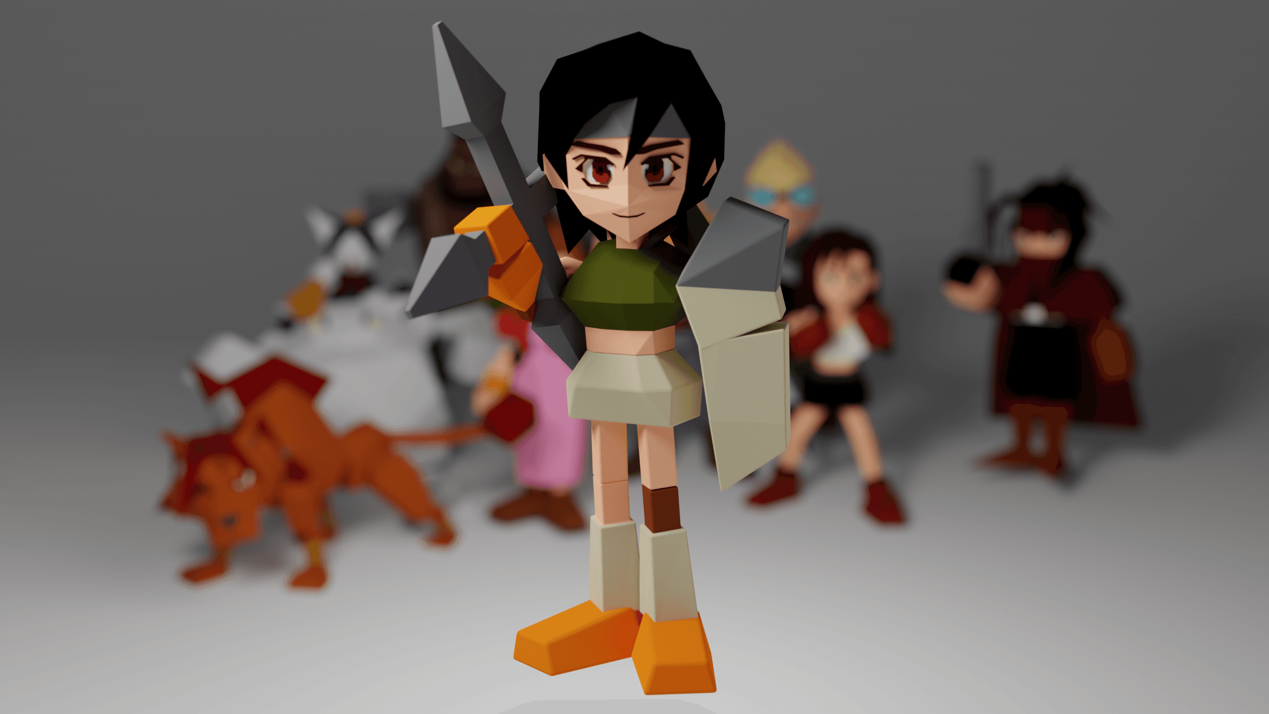 Yuffie -Final Fantasy 7 3d model