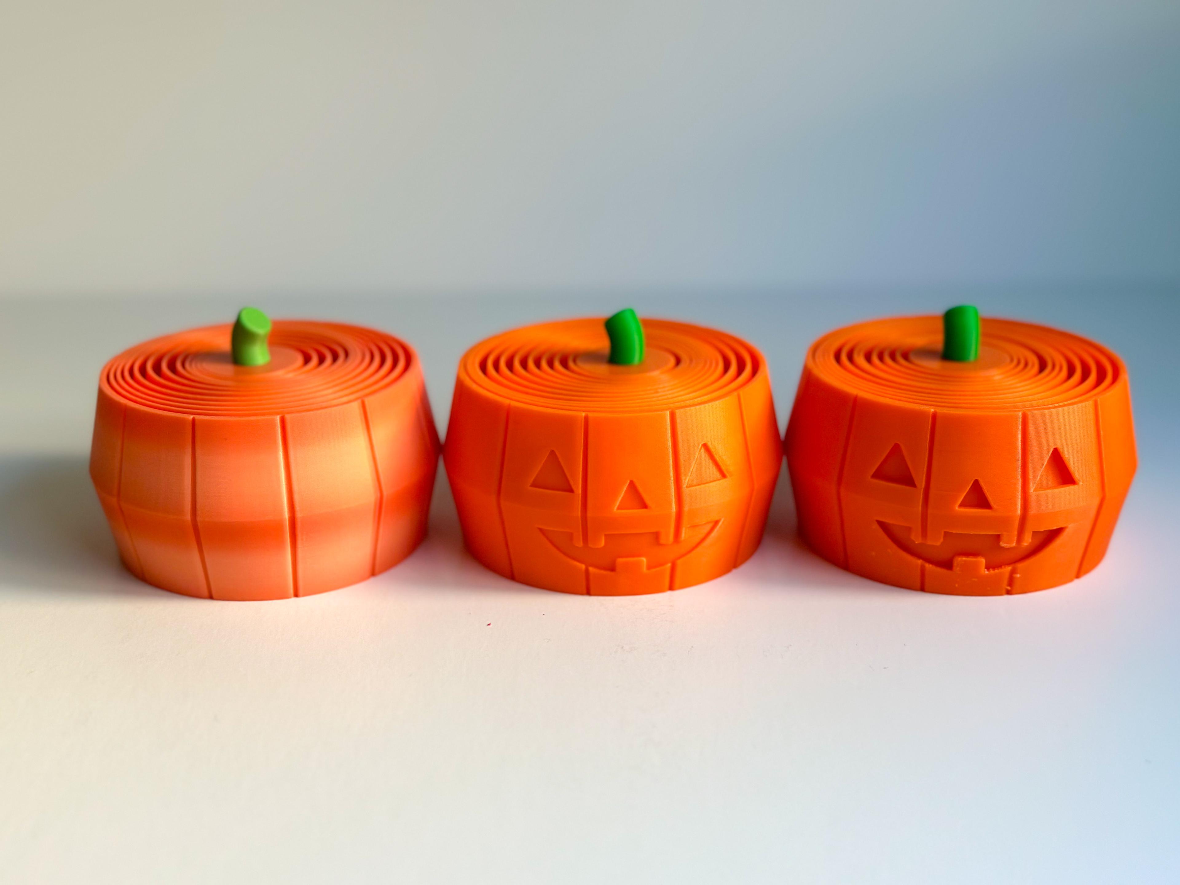 Pumpkin & Jack O'Latern Layered Fidget (3 Styles in 3 Sizes = 9 total) 3d model