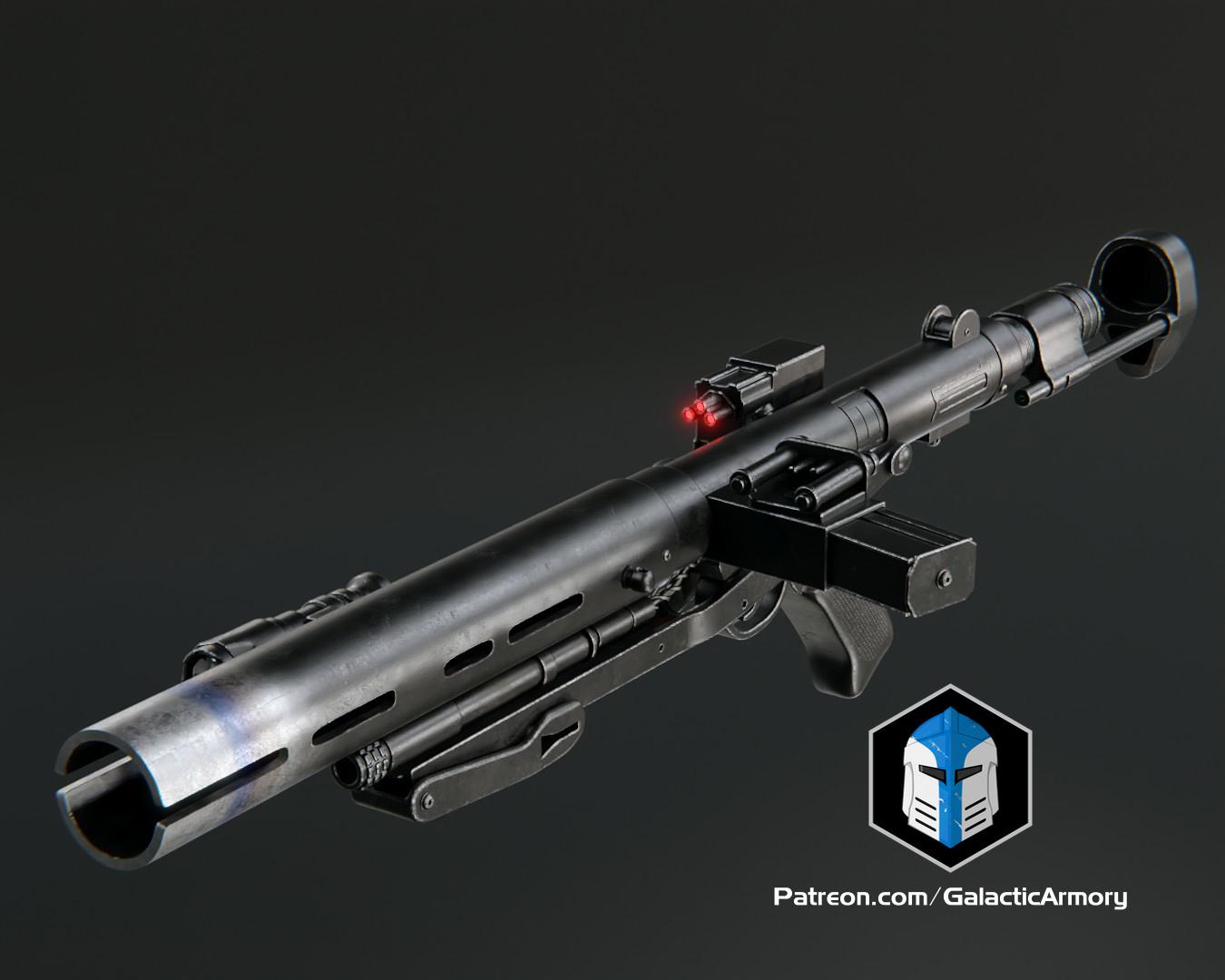 E-11D Blaster Rifle - 3D Print Files 3d model