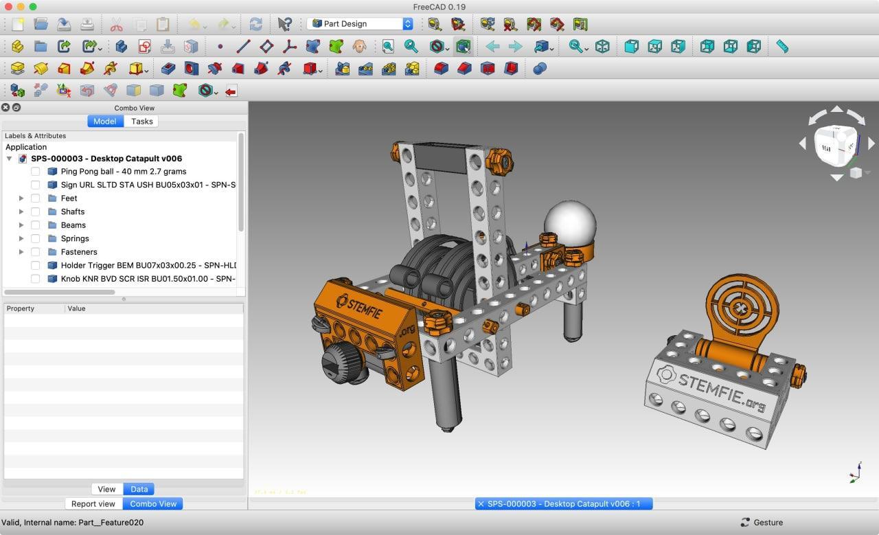 STEMFIE Desktop Catapult 3d model