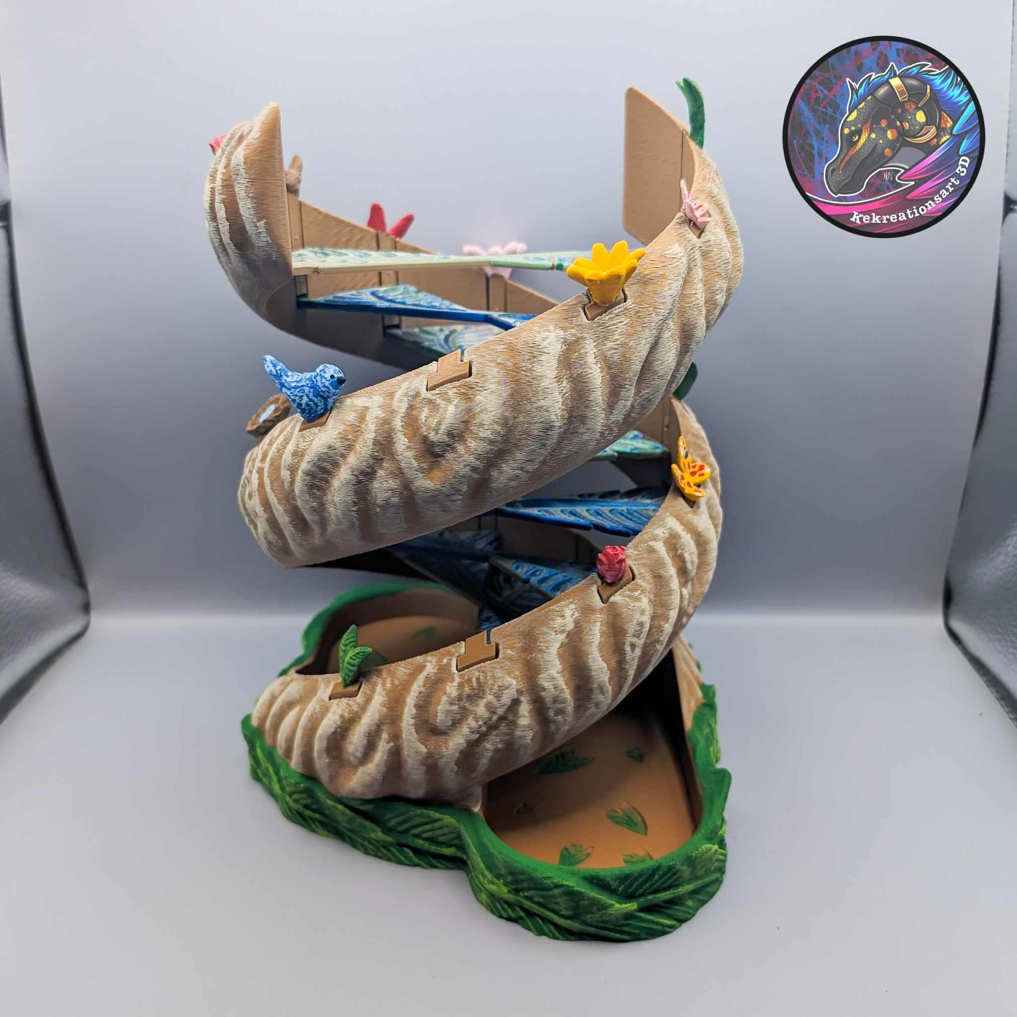 Twisting Tree Dice Tower 3d model