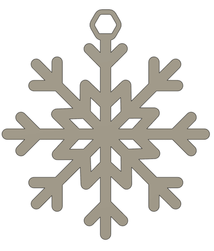 Snowflake Ornament 1 3d model