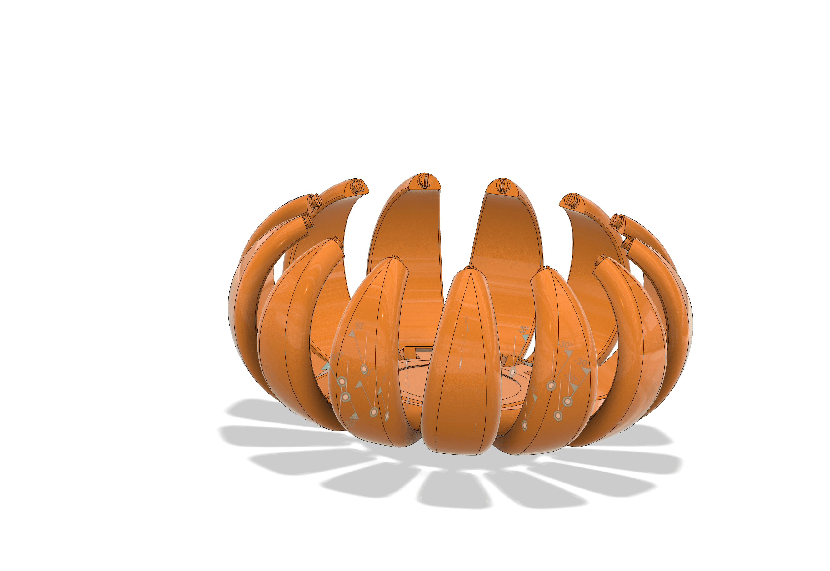 Articulated Pumpkin Model - Container  3d model