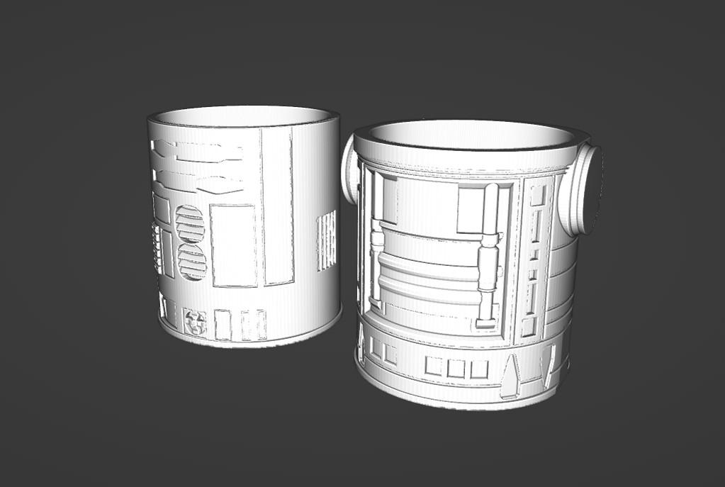 Droid Can Liners 3d model