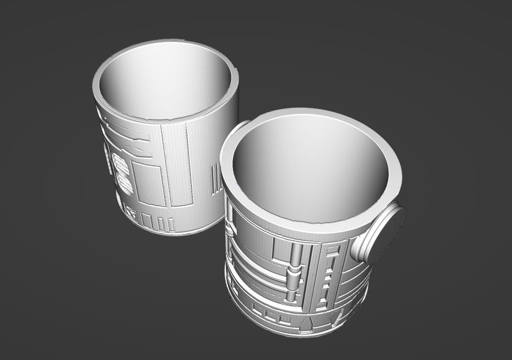 Droid Can Liners 3d model