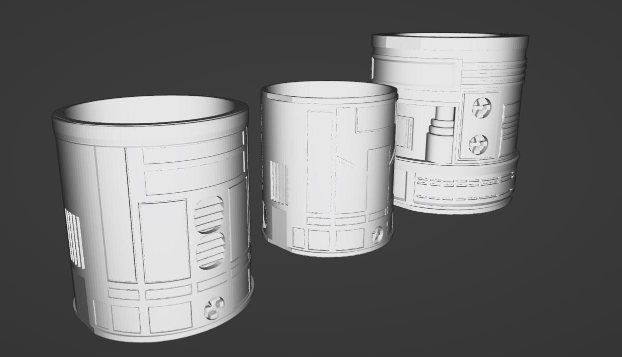 Droid Can Liners 3d model