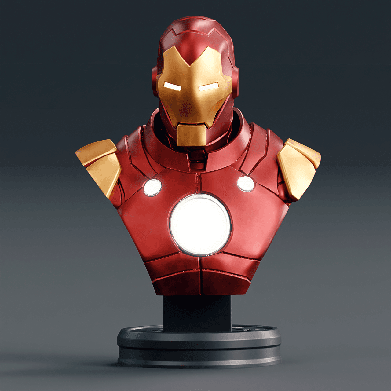 Iron Man Model 70 Bust 3d Print File STL 3d model