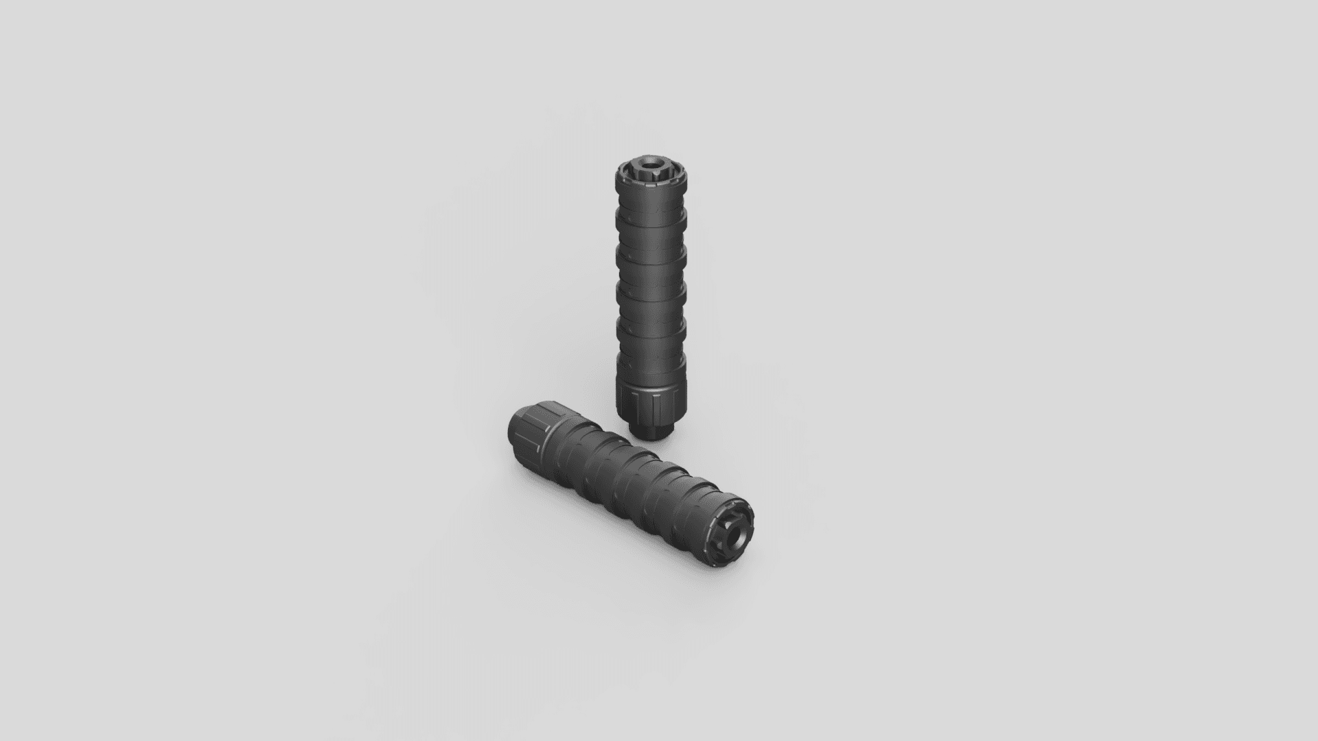 Erector Q Style Airsoft Suppressor (Tool ONLY) 3d model