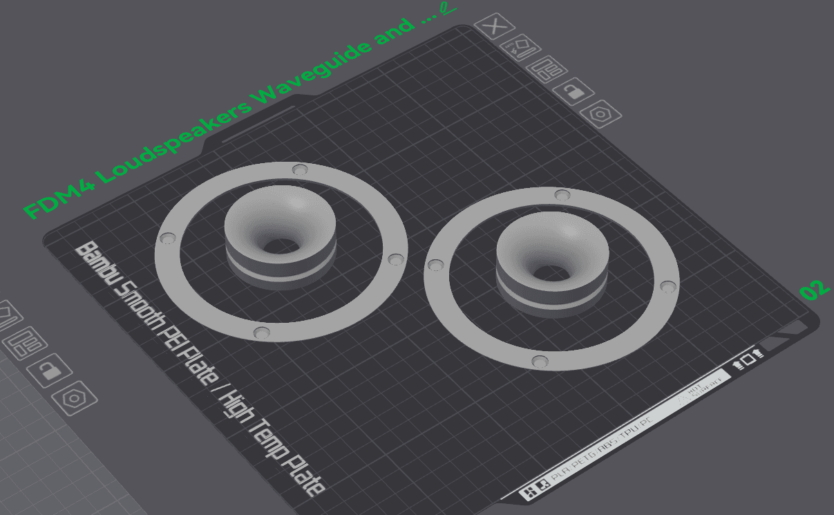 FDM4 Loudspeakers by Deposition Sound 3d model