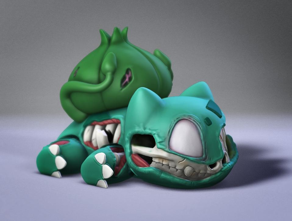 Zombie Bulbasaur 3d model