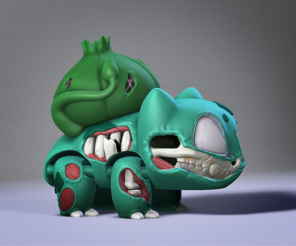 Zombie Bulbasaur 3d model