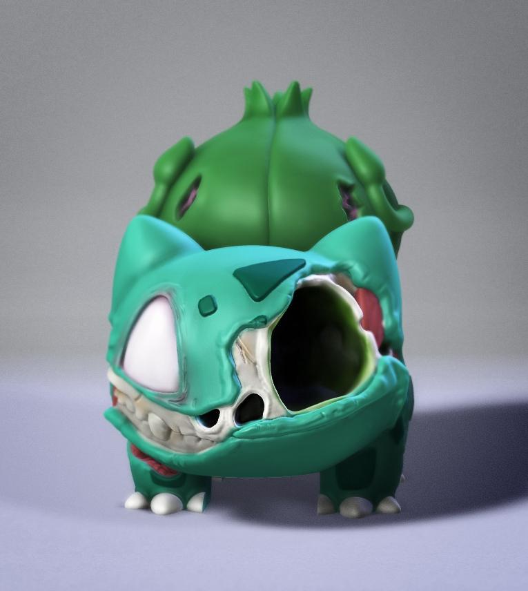 Zombie Bulbasaur 3d model