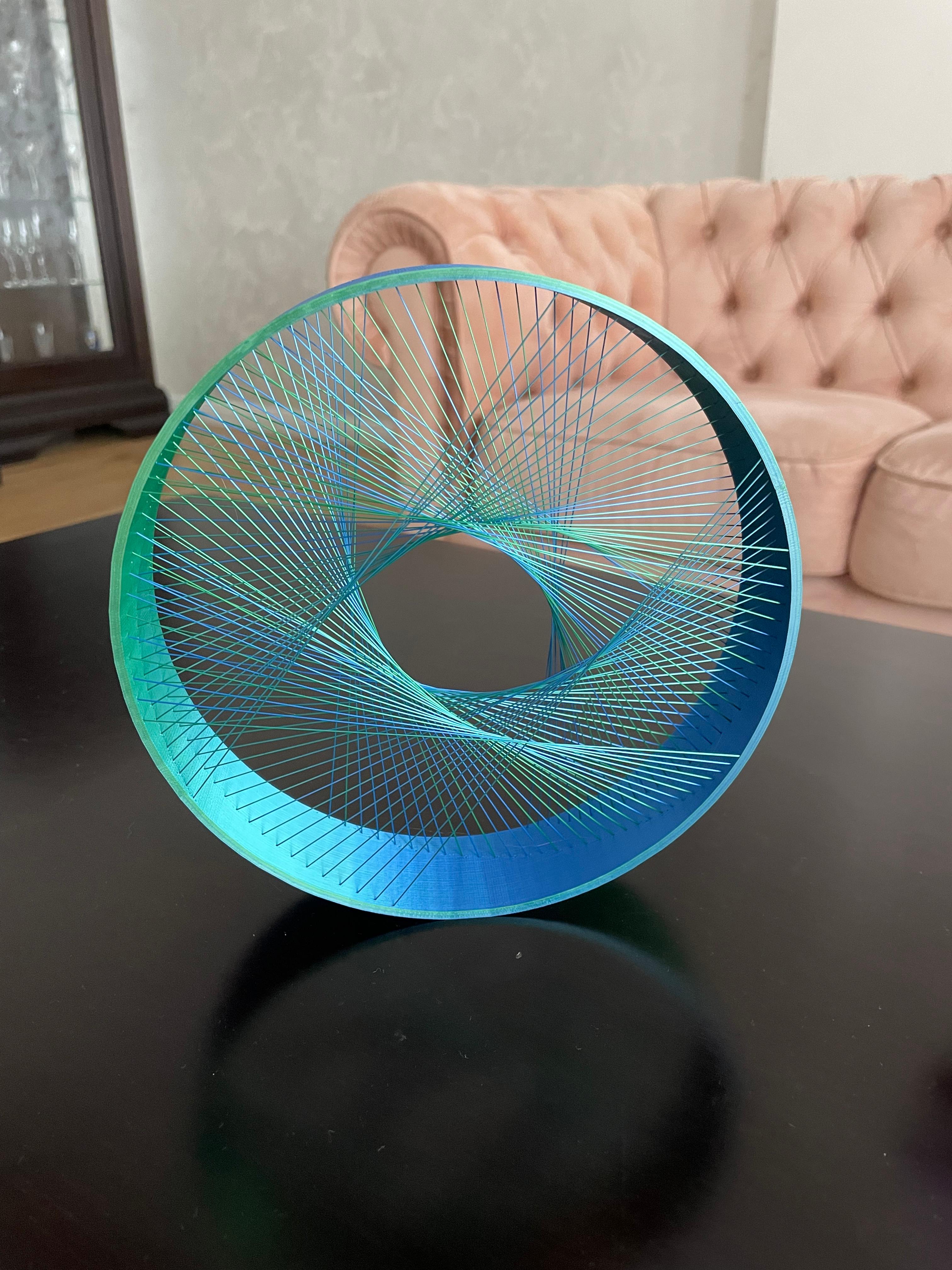 Circle String Art SMALL 3d model