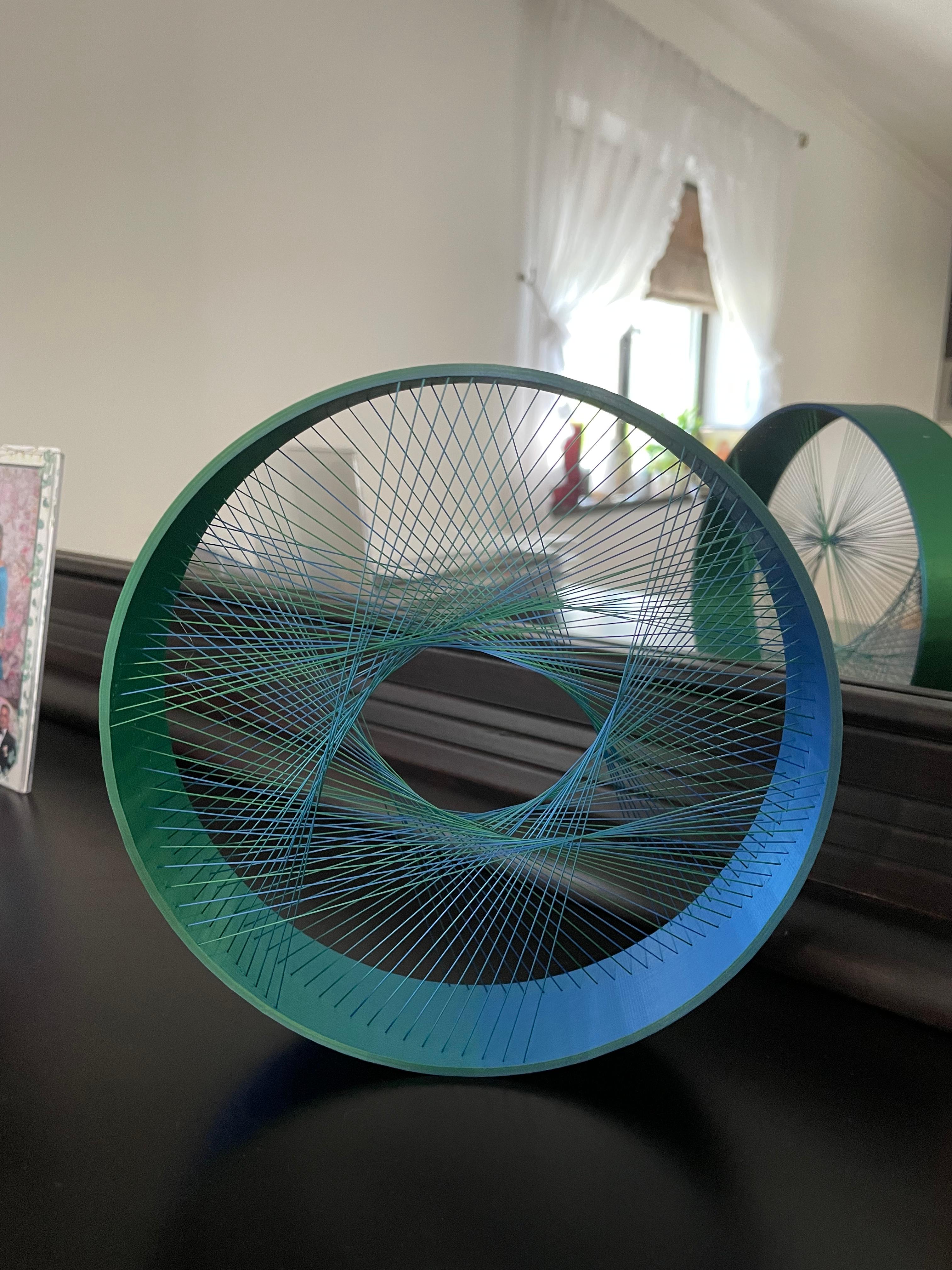 Circle String Art SMALL 3d model