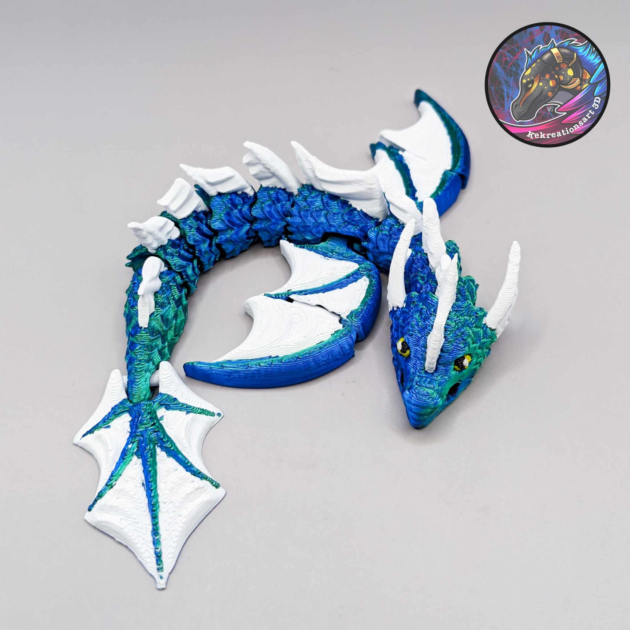 Baby Flexi Sea Dragon Keychain 3d model