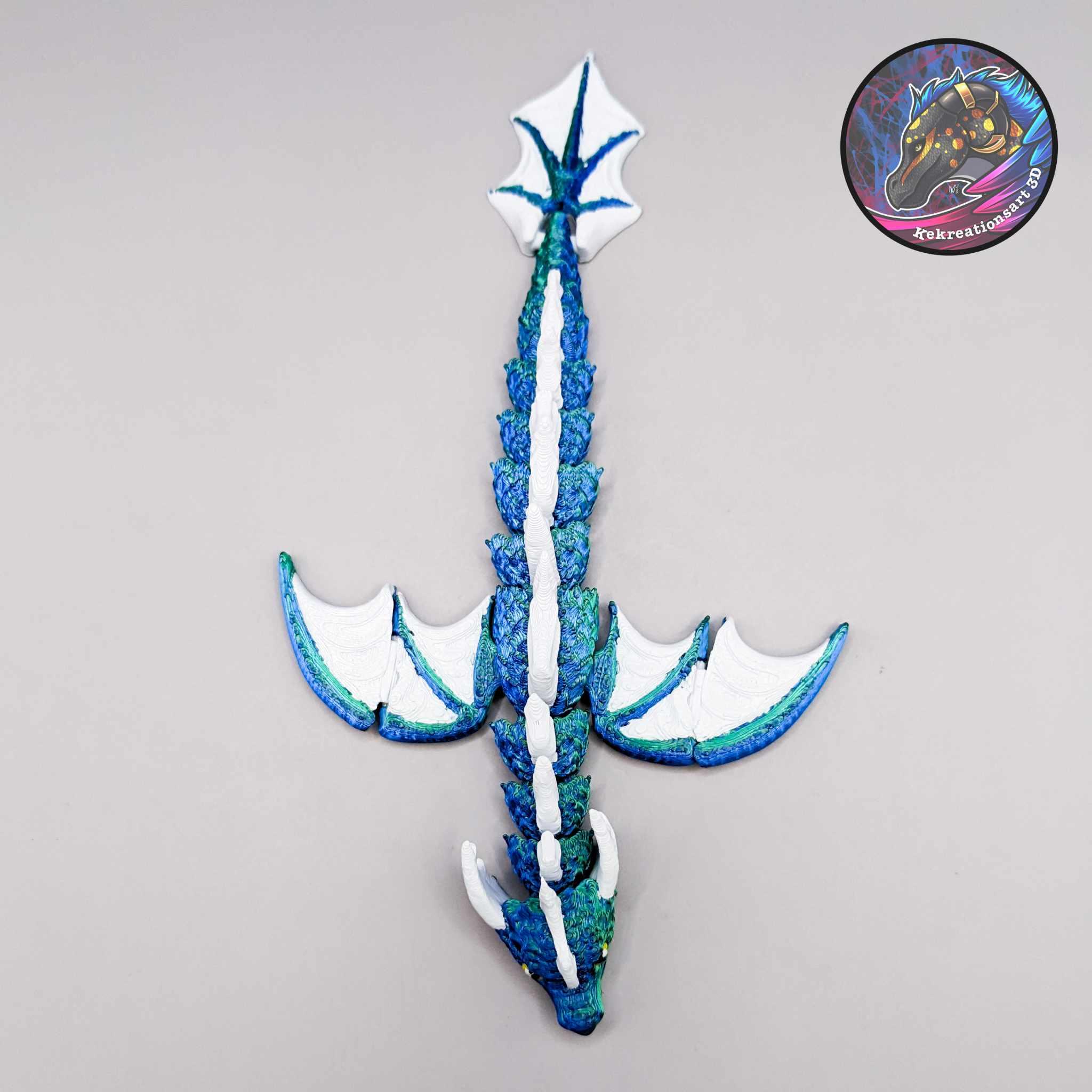 Baby Flexi Sea Dragon Keychain 3d model