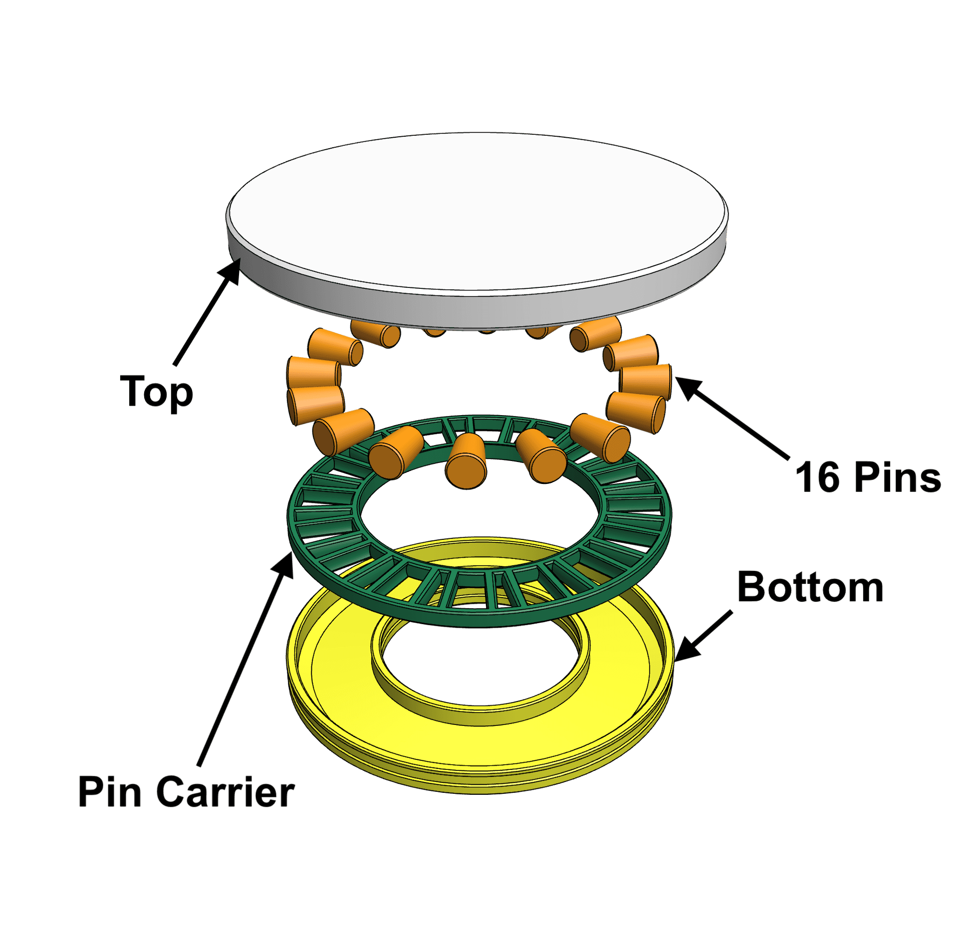 Mini Turntable (100mm lazy susan)  3d model