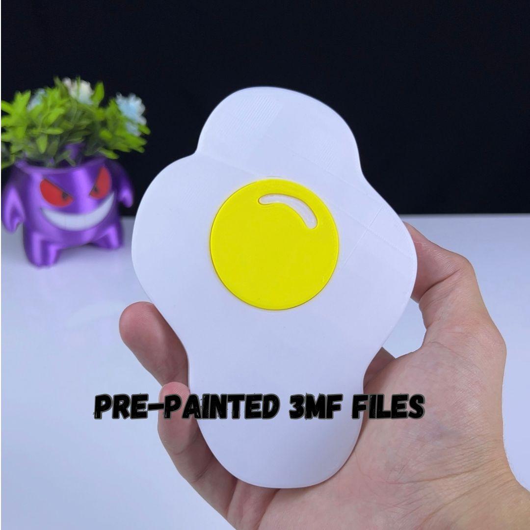 egg coaster 3mf 3d model