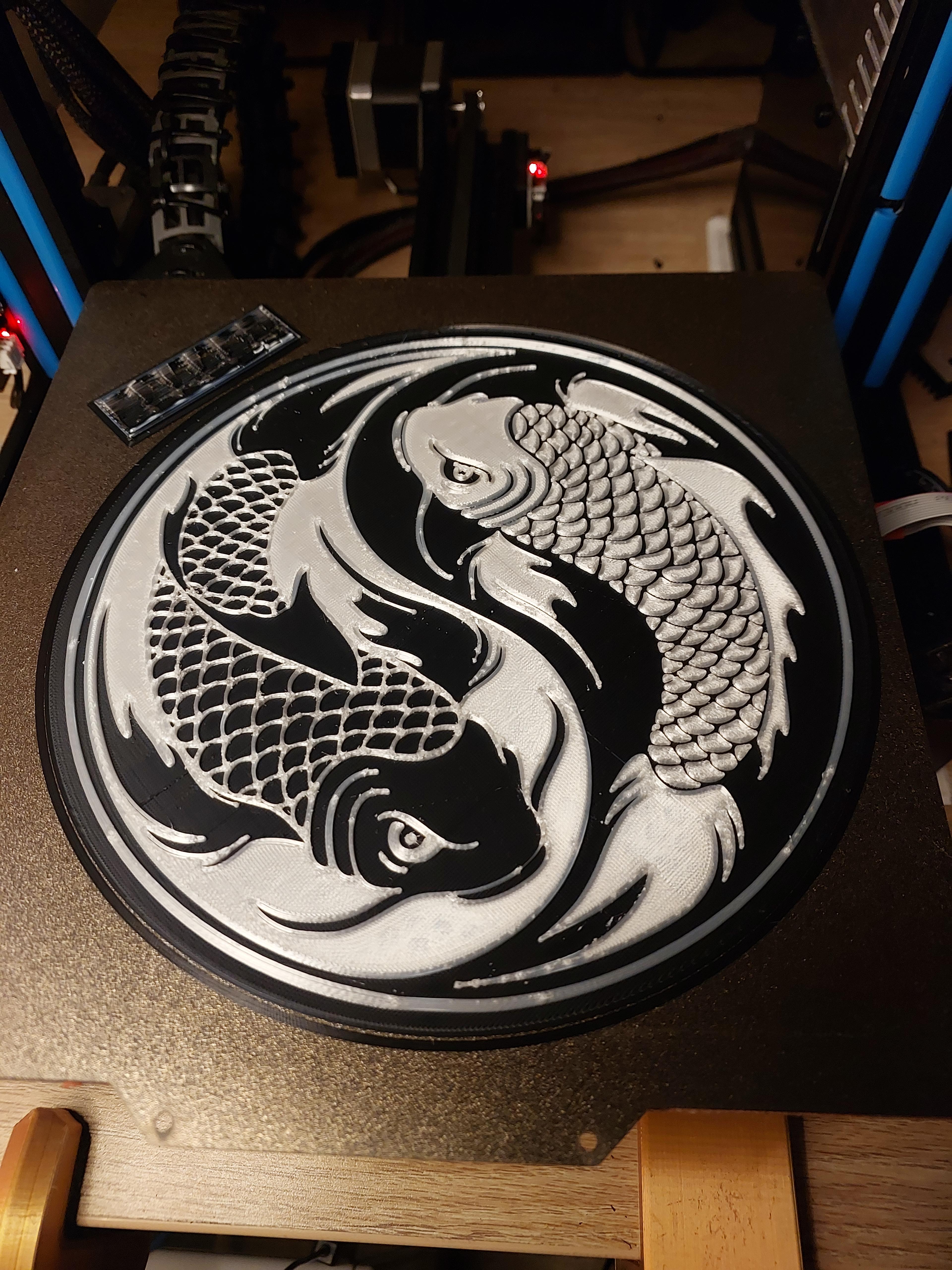 Koi Yin Yang 3d model