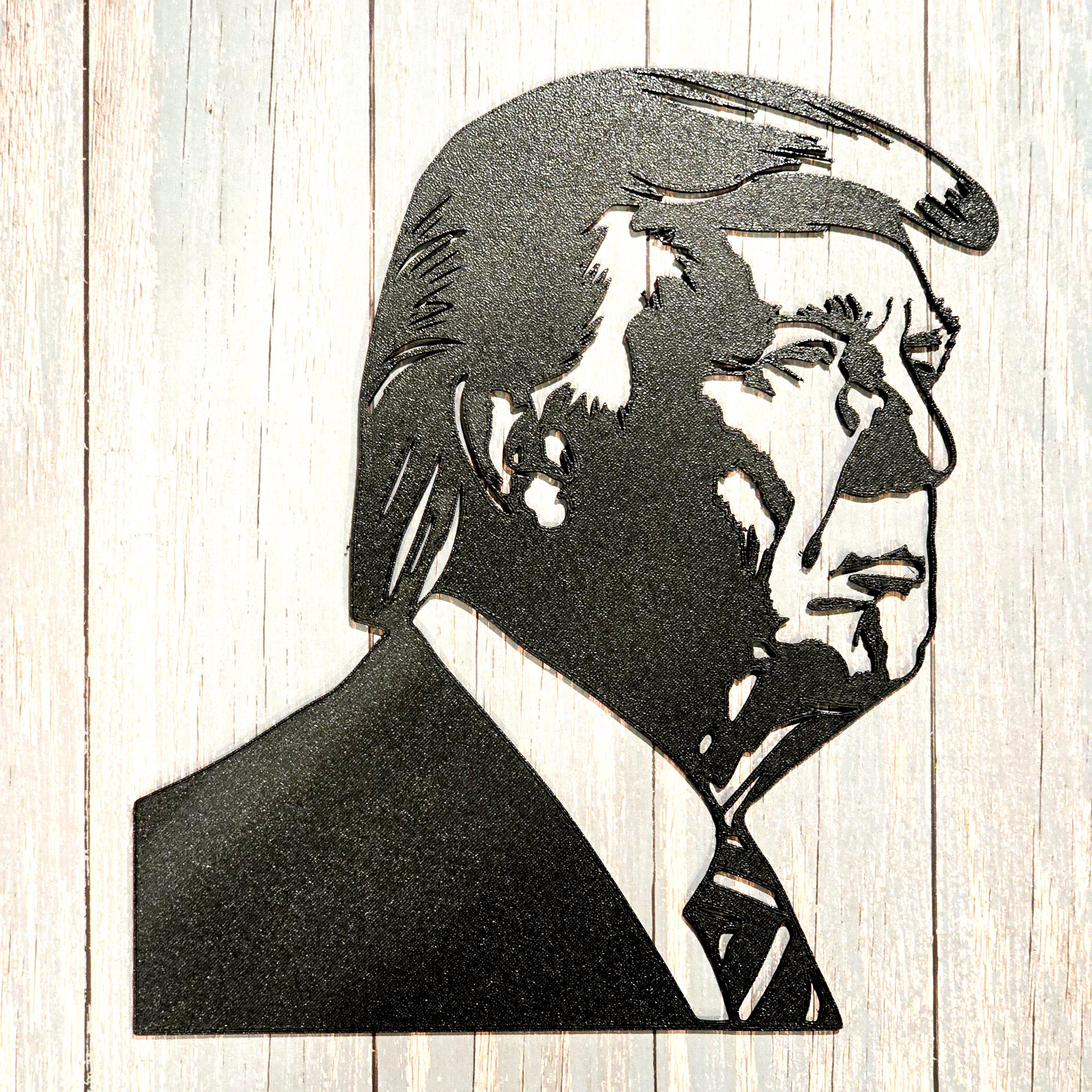 Donald Trump wall art President Trump wall decor maga decoration 3d model