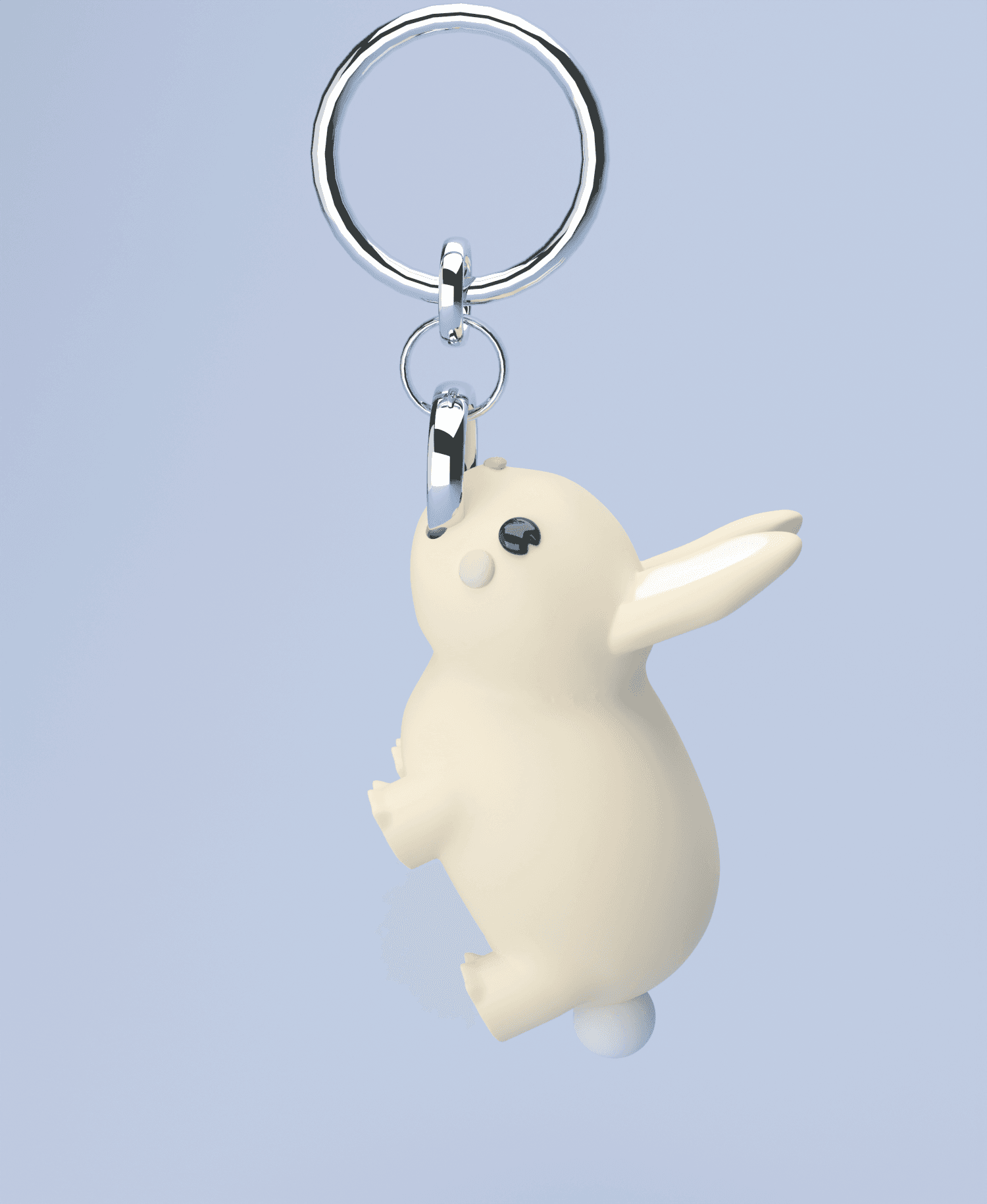 3D Bunny Keychain (Limited Time Free) 3d model