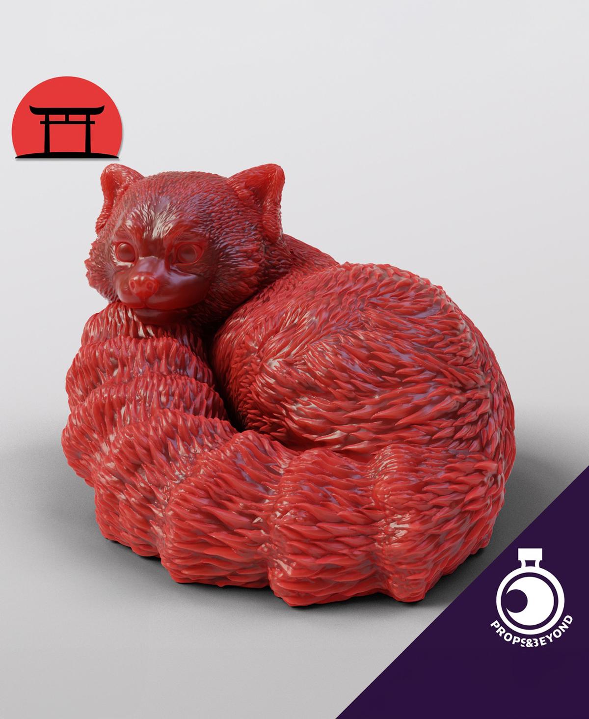 Figurine of Wondrous Power - Cinnabar Red Panda 3d model