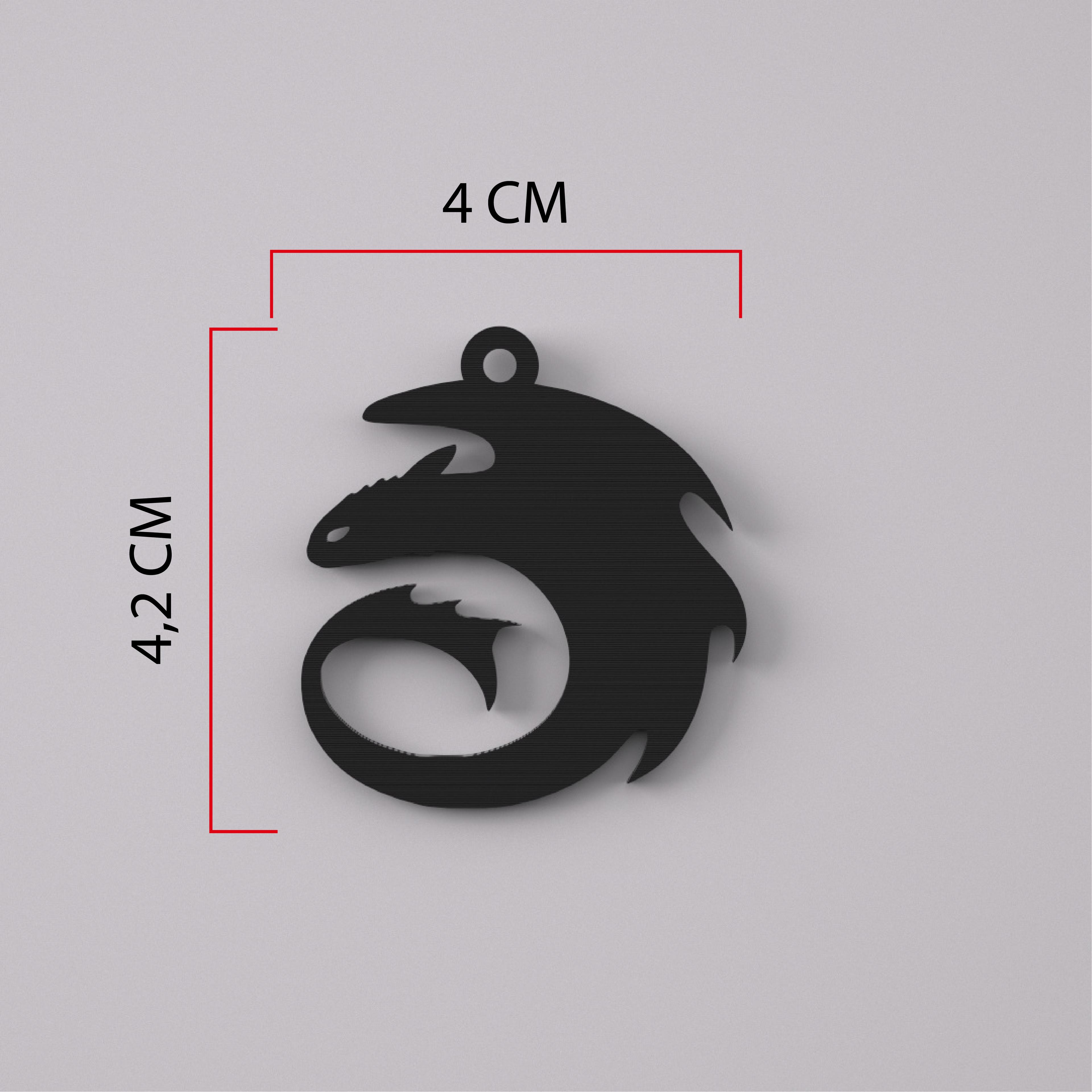 Toothless Dragon Keychain 3d model