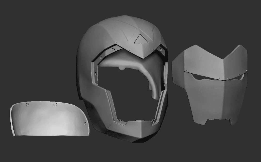 Infamous Iron Man Dr Doom Helmet 3D Print File STL 3d model