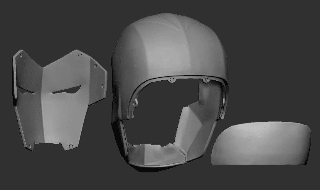 Infamous Iron Man Dr Doom Helmet 3D Print File STL 3d model