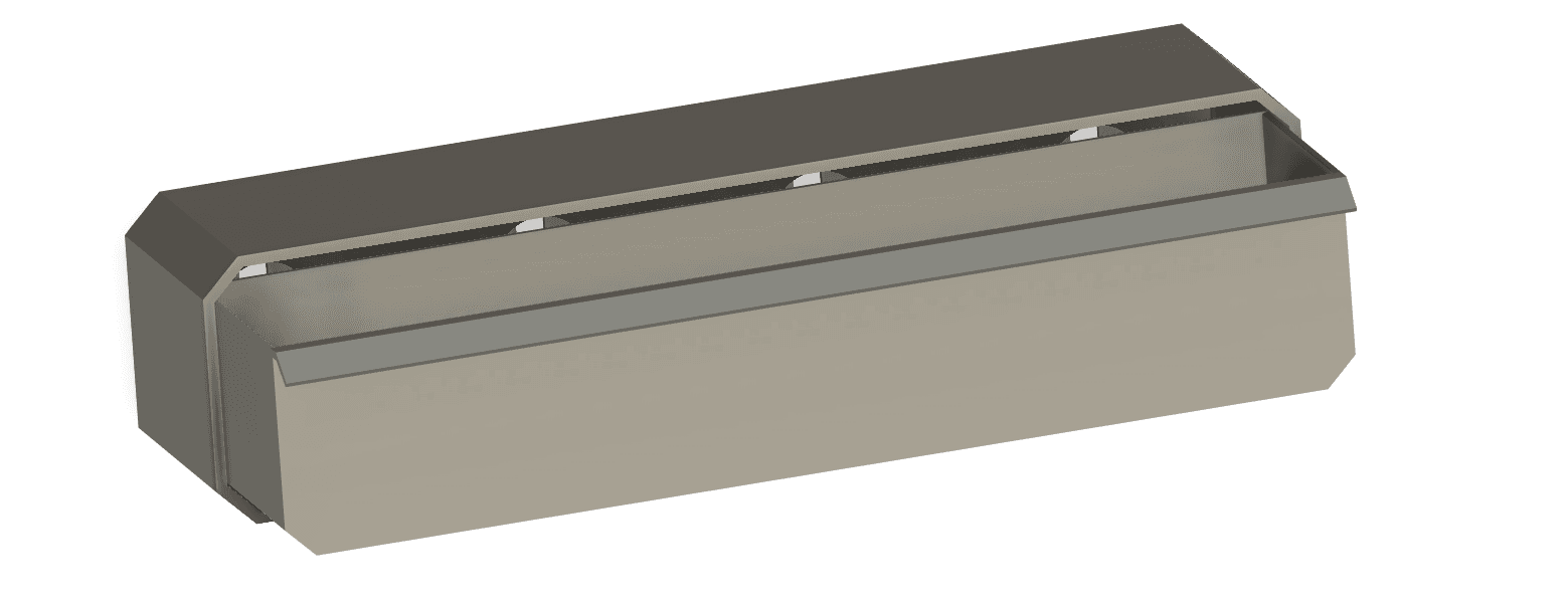 Multiboard Multigrid Drawer 4x1x1 3d model