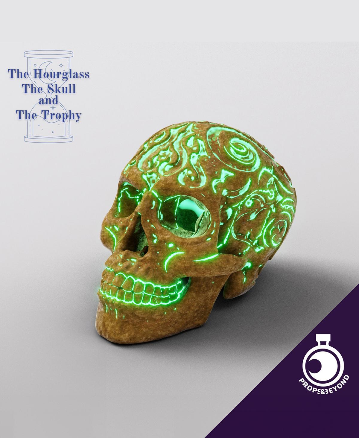 March 2022 Prop Drop - The Hourglass, the Skull and the Trophy 3d model