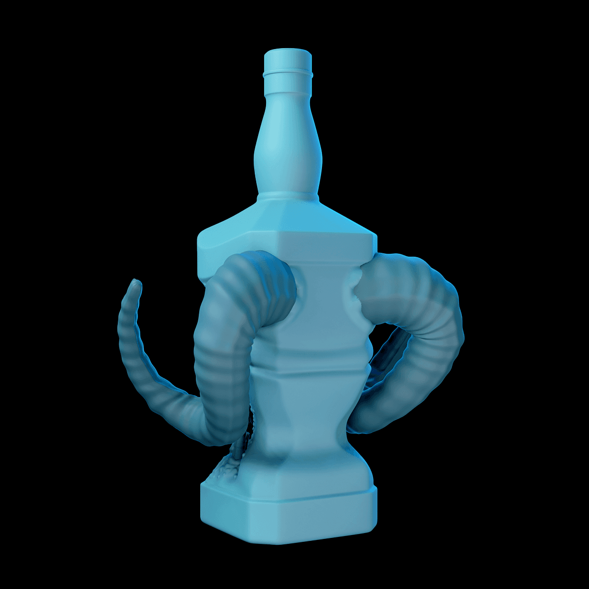 Jack Daniels Demon bottle 3d model