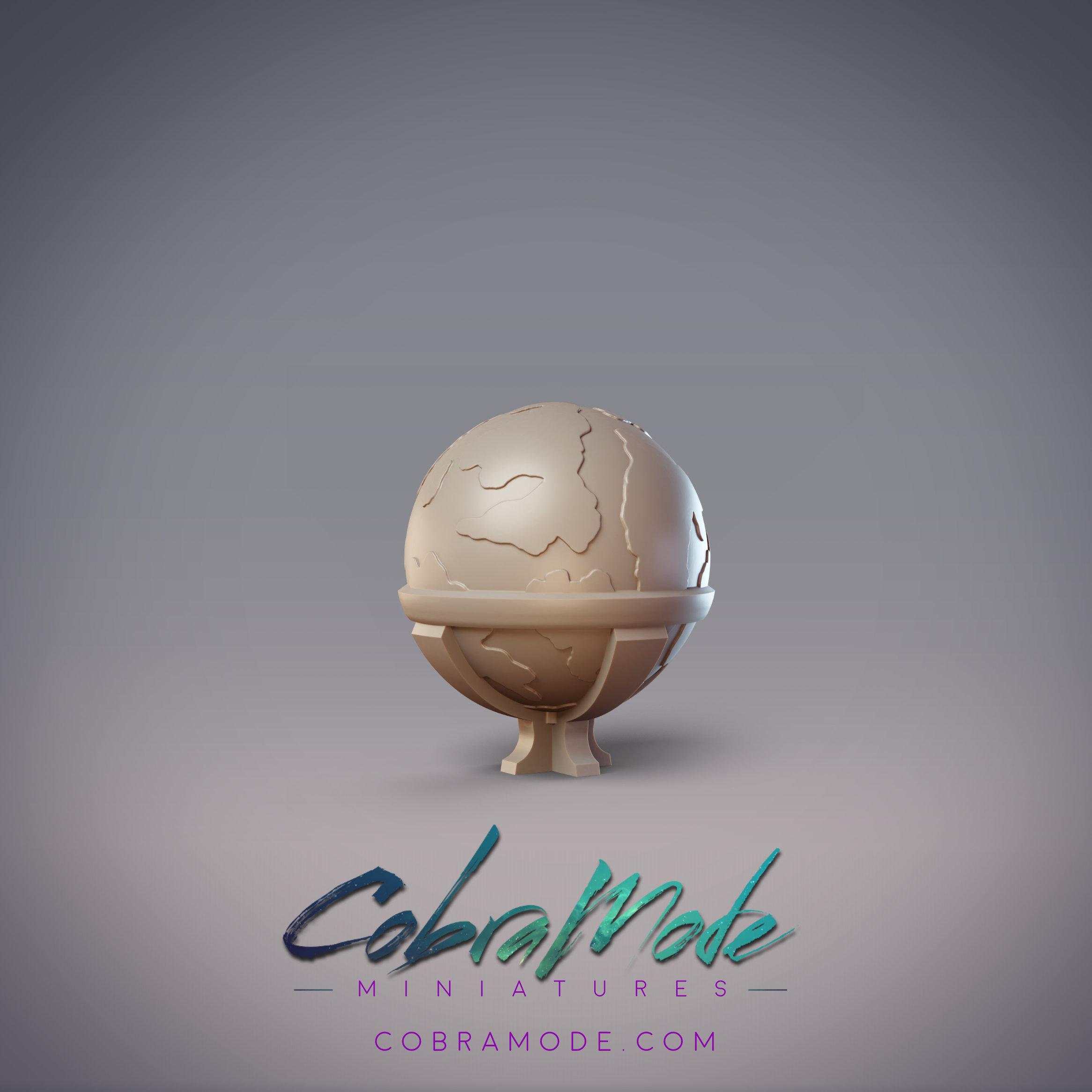 Globe Scatter Terrain 3d model