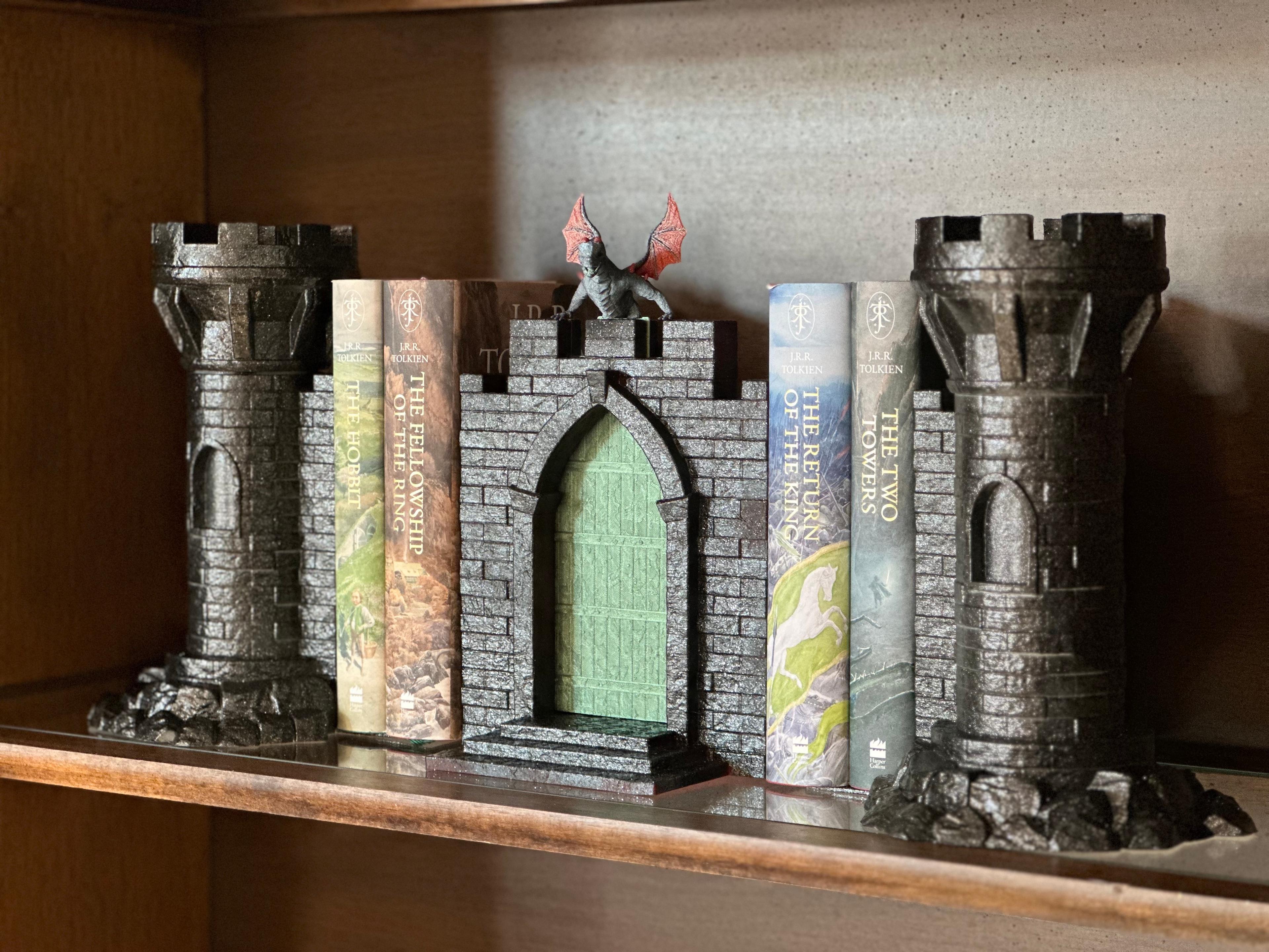 Dragon Castle Bookend: Multi-Functional Six Piece Model 3d model