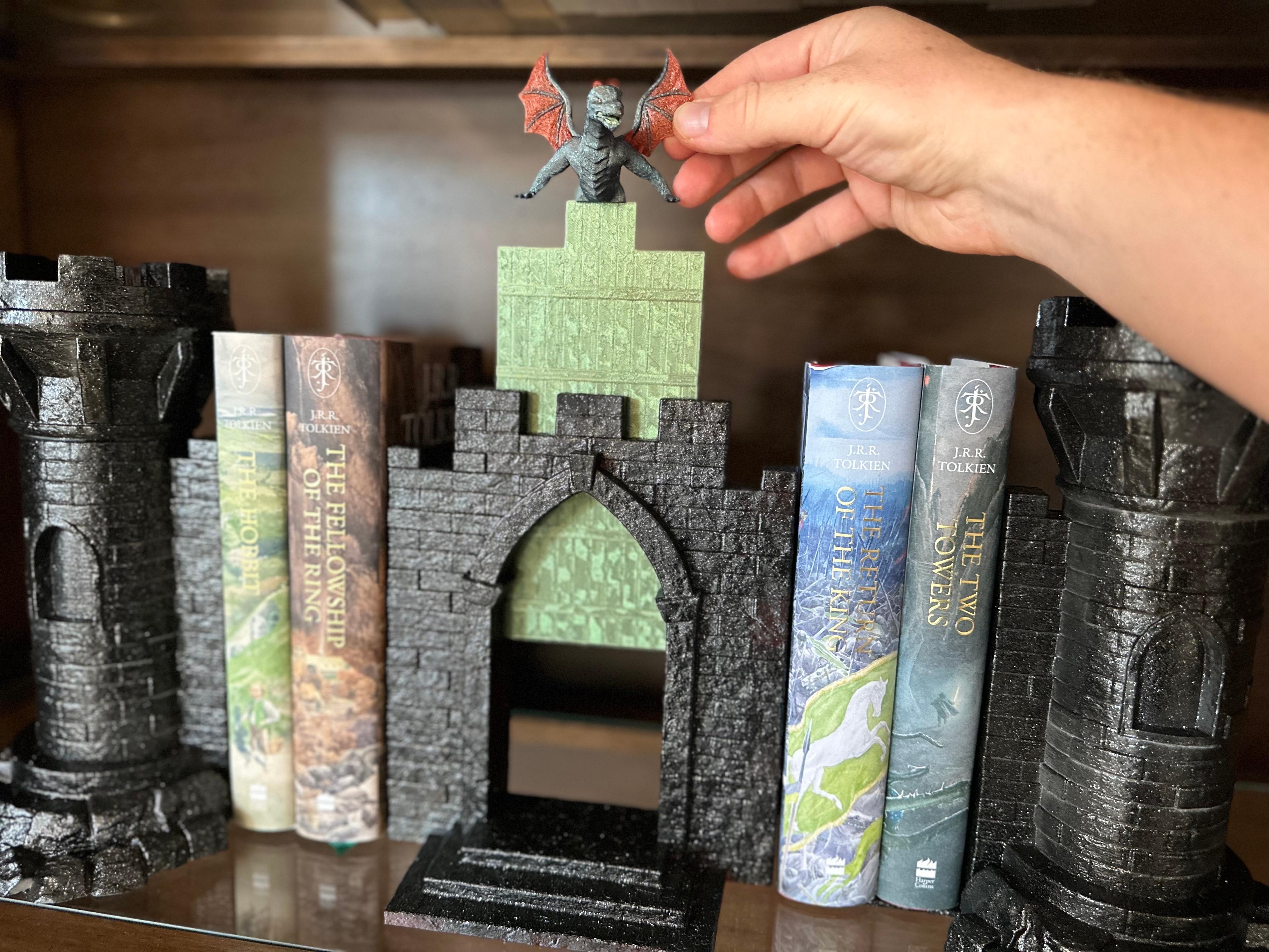 Dragon Castle Bookend: Multi-Functional Six Piece Model 3d model