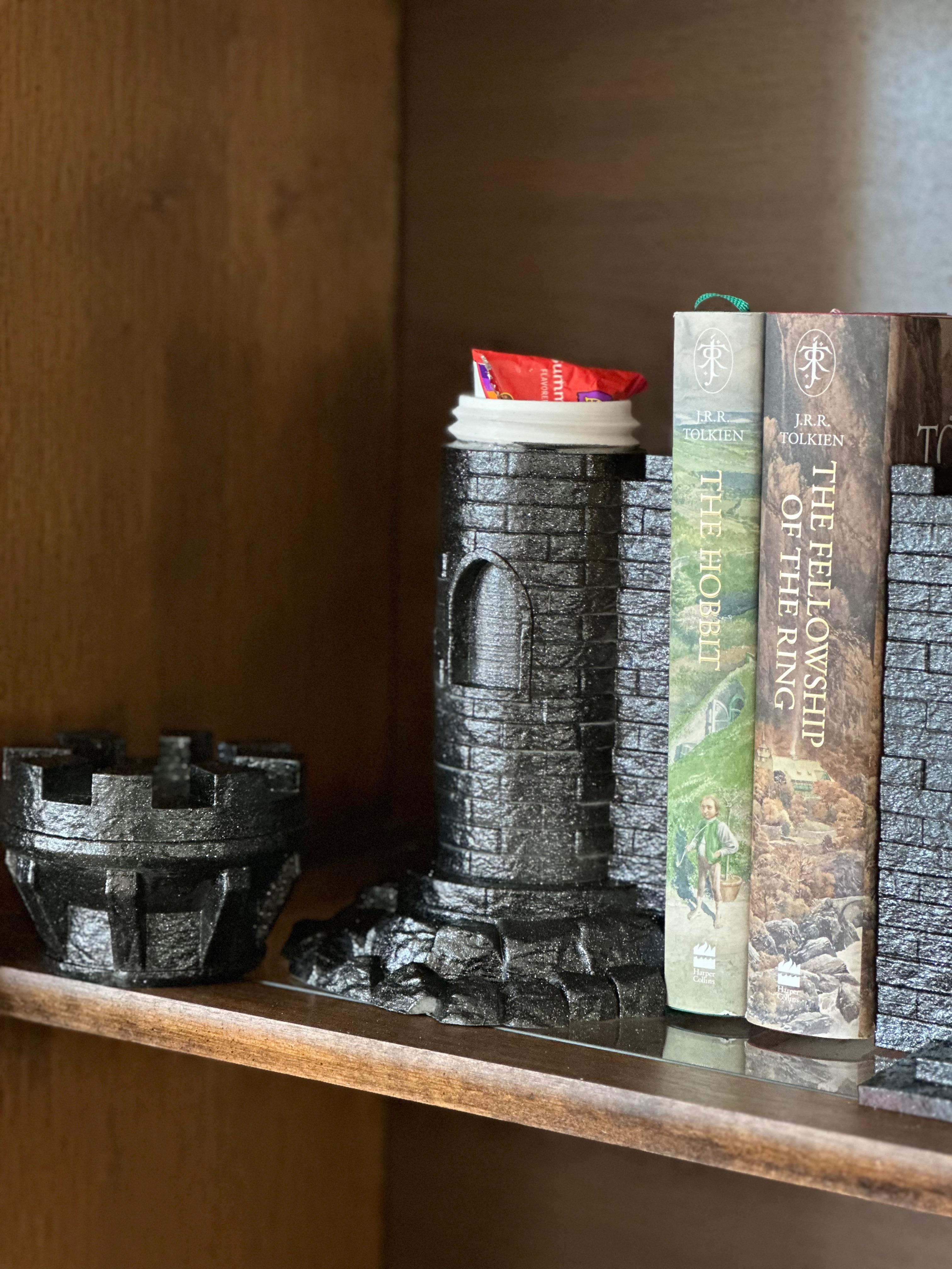 Dragon Castle Bookend: Multi-Functional Six Piece Model 3d model