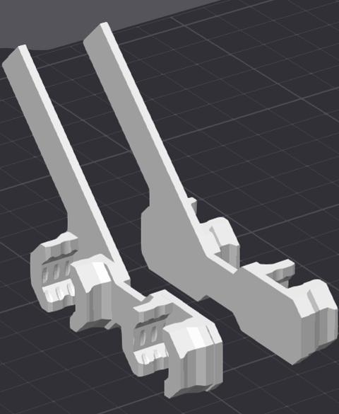 4 mm Offset, Command Strip Mount, Cross Quad Offset - DS Part A for Maultiboard 3d model