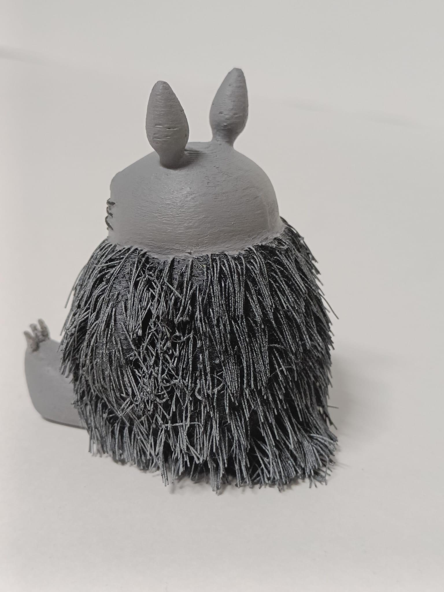 Winter Totoro remixed with Hairify 3d model