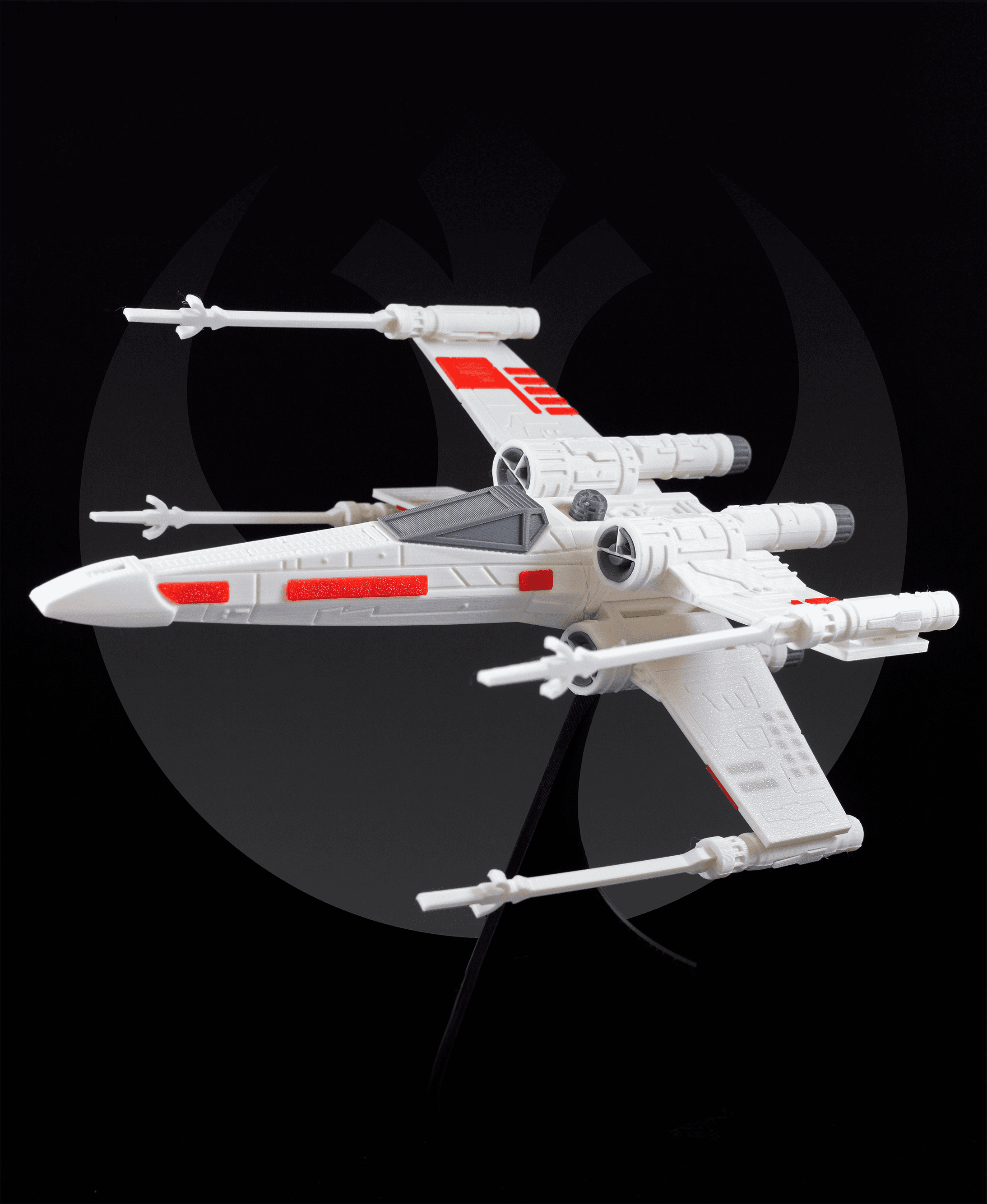 X-Wing Kit (No Support, No AMS, No Glue) - Love the design! Lots of intricate details and looks great on the stand. - 3d model