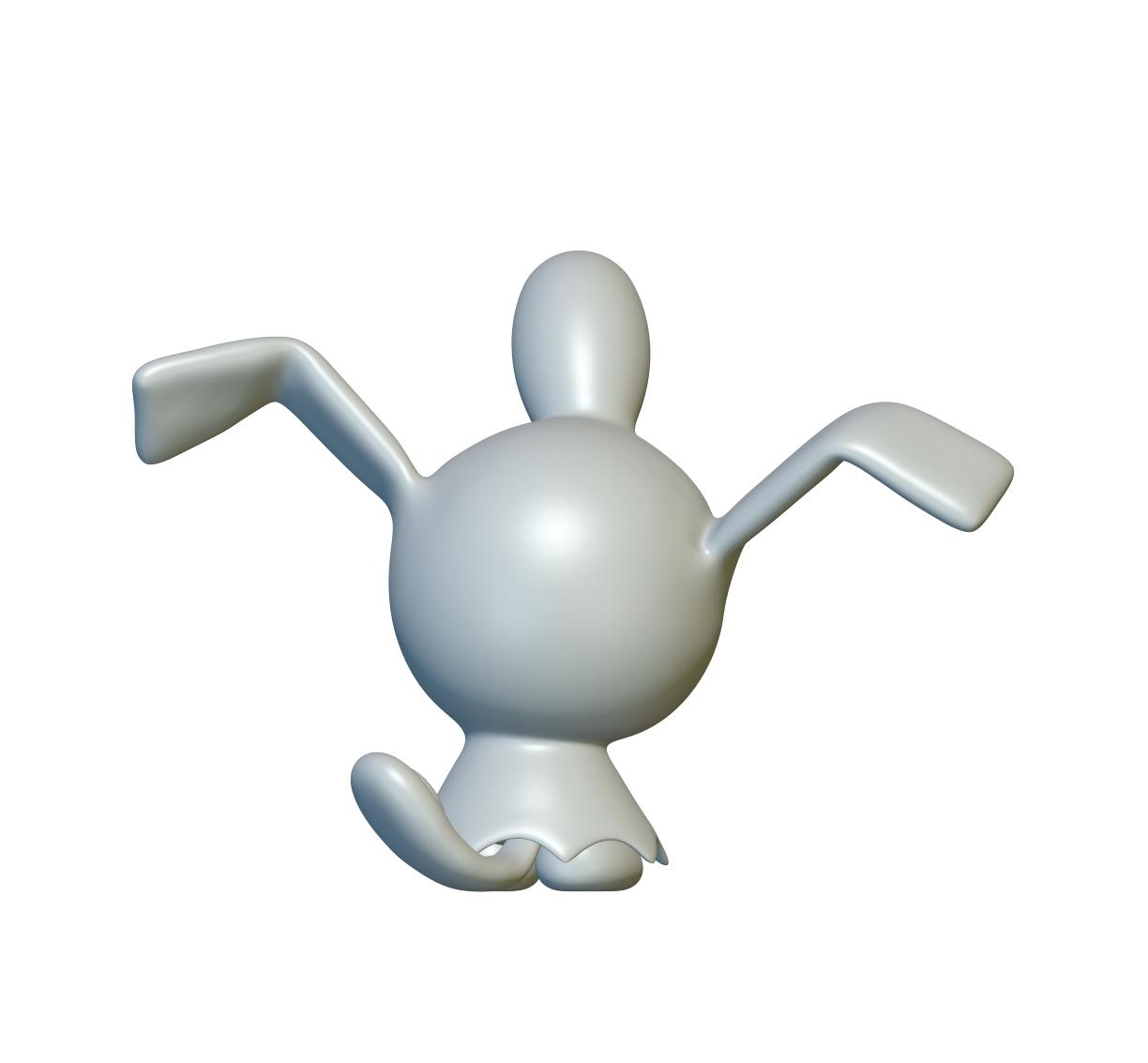 Pokemon Wynaut #360 - Optimized for 3D Printing 3d model