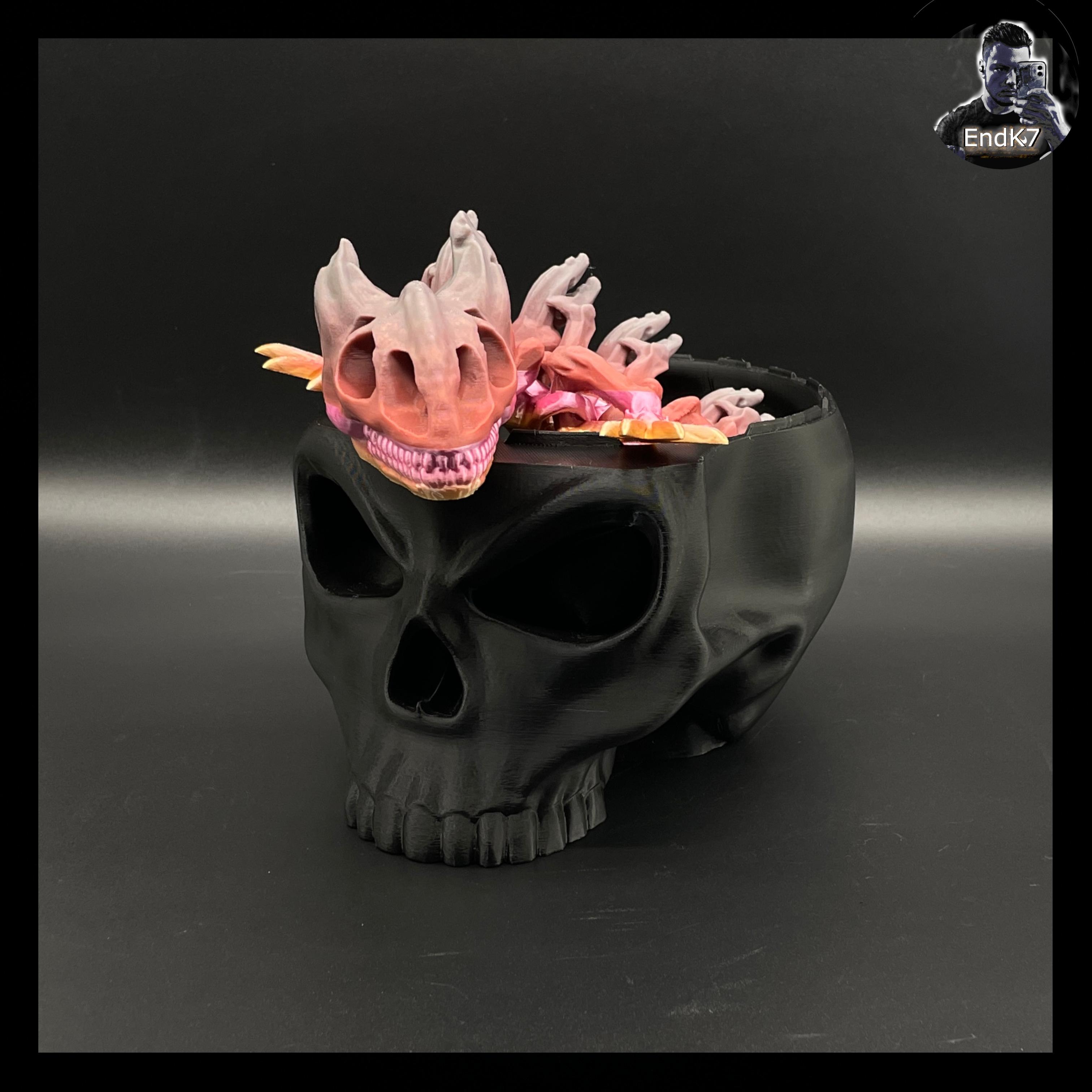 Skull Container Box 💀 3d model