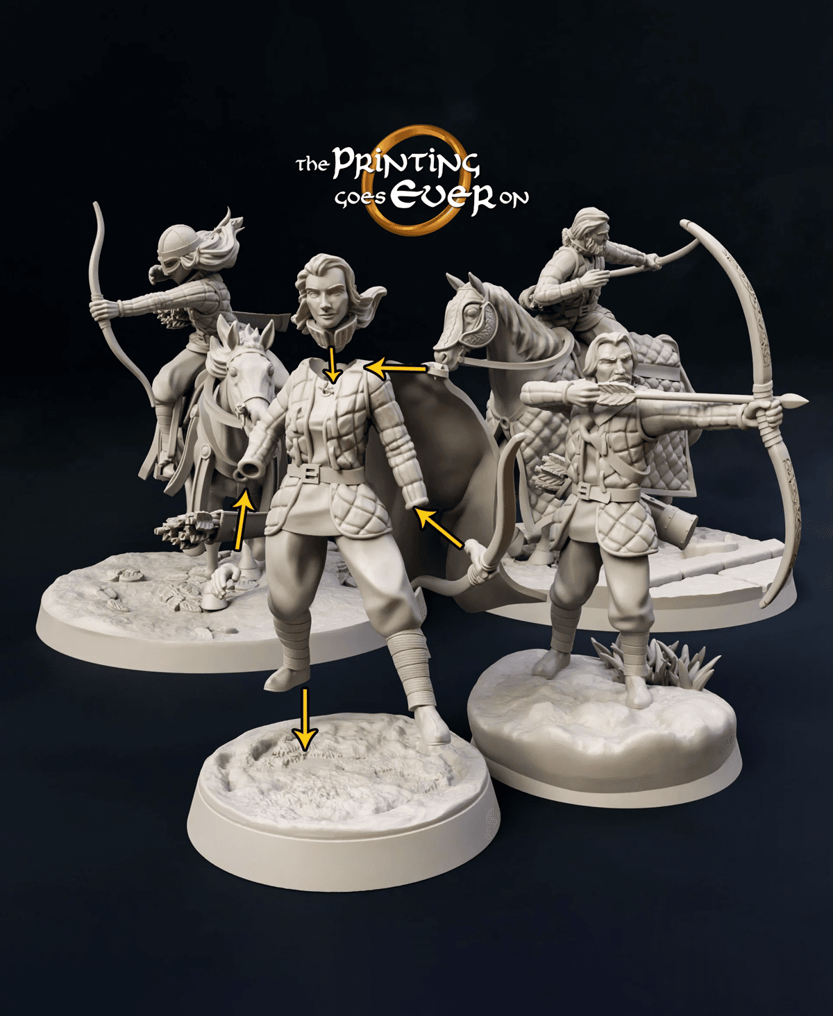 Modular Ridermercia Archers 3d model