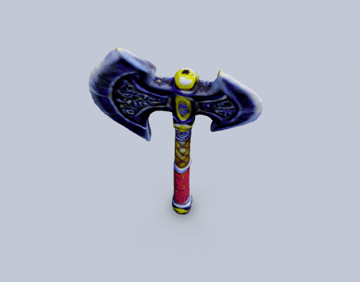 A battle axe V2 3d model