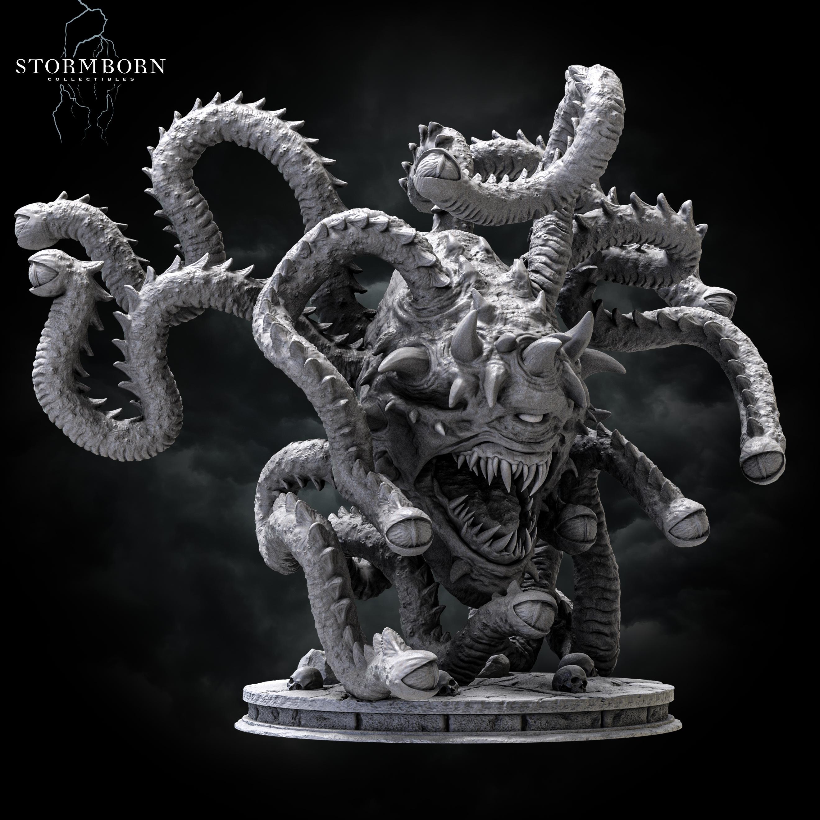 (32mm) Ralakor, Lord of the Beholders 3d model