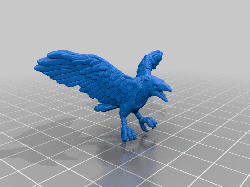 Zombie Crow 3d model