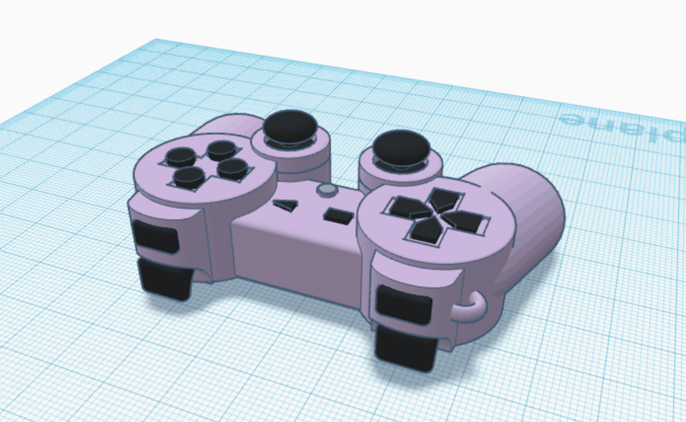 Playstation Controller Keychain 3d model