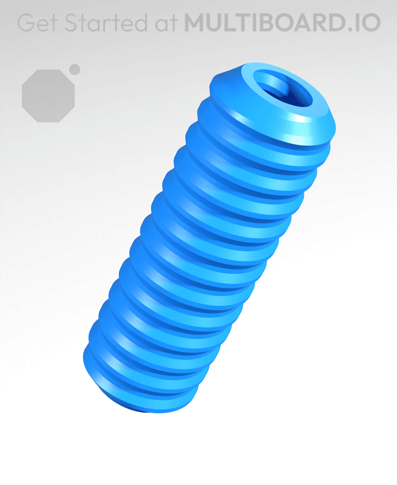 40 mm, Mid Thread, Rod 3d model