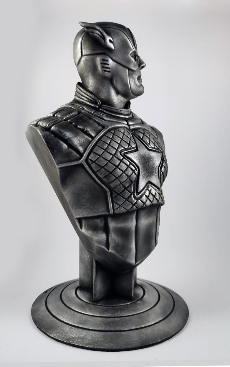 Captain America bust (fan art) 3d model